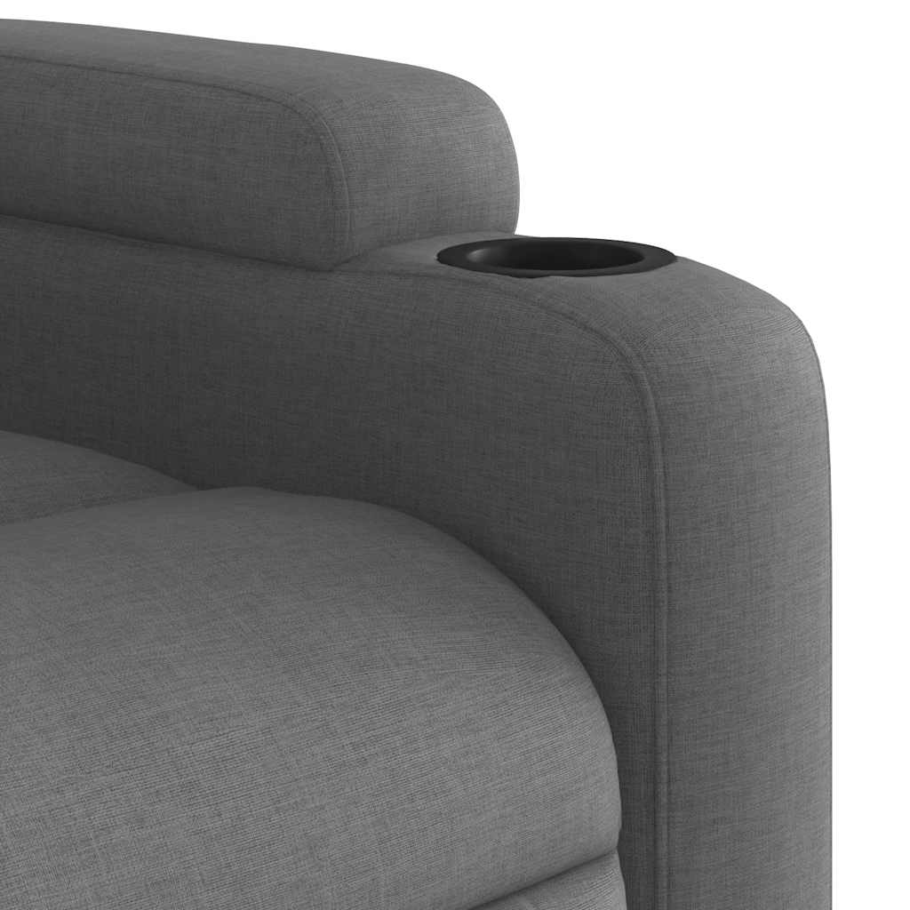 Fauteuil de massage inclinable Gris foncé Tissu - XIOS