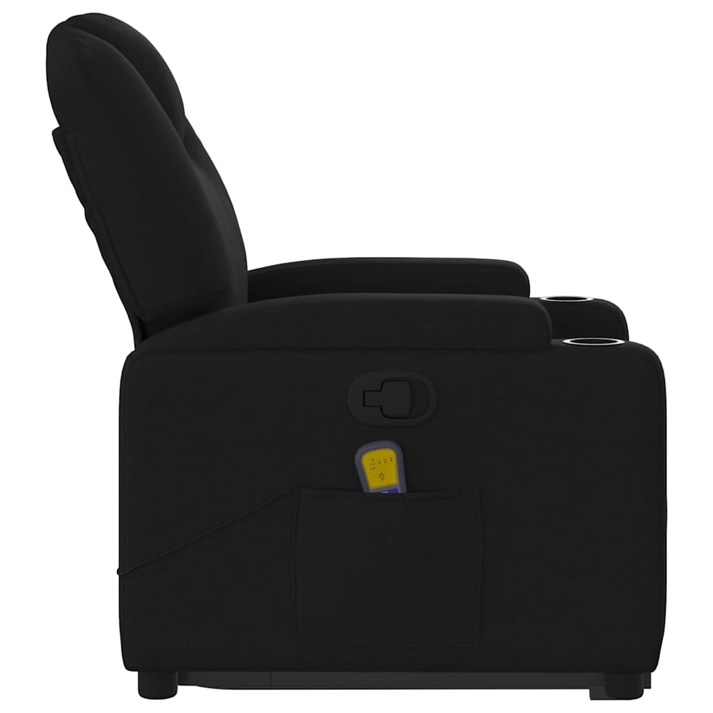 Fauteuil de massage inclinable Noir Tissu - XIOS