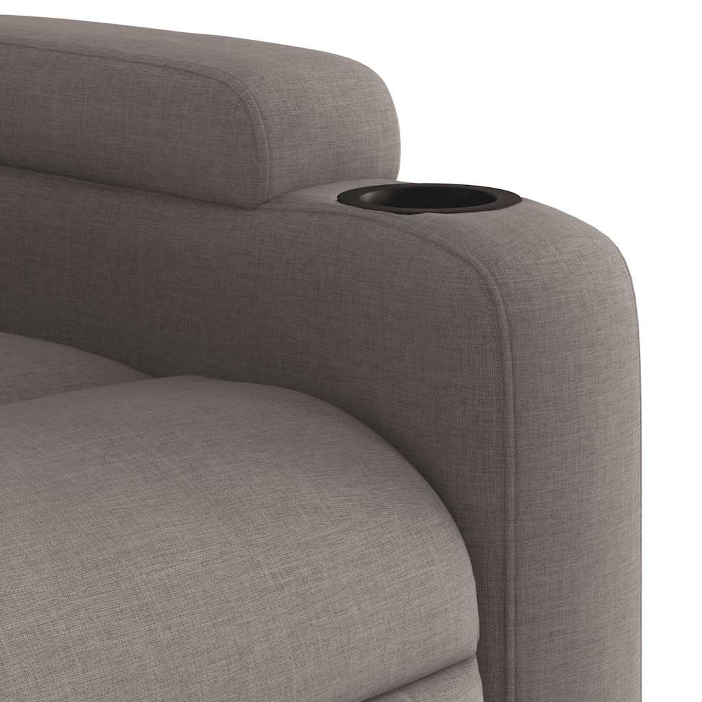 Fauteuil inclinable de massage Taupe Tissu - XIOS