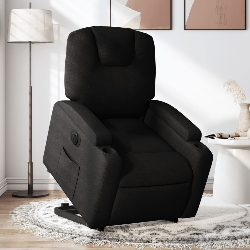 Fauteuil inclinable électrique noir tissu - XIOS