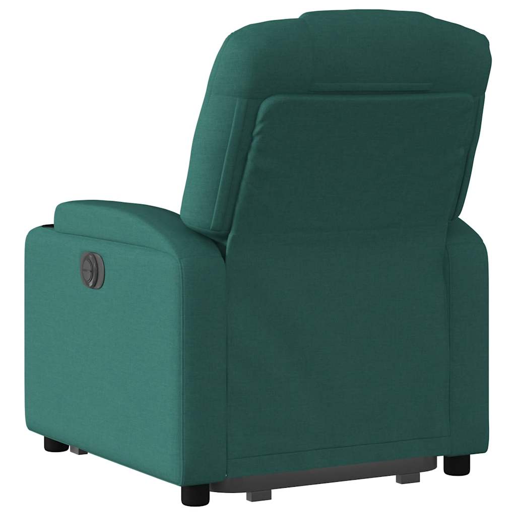 Fauteuil inclinable électrique vert foncé tissu - XIOS