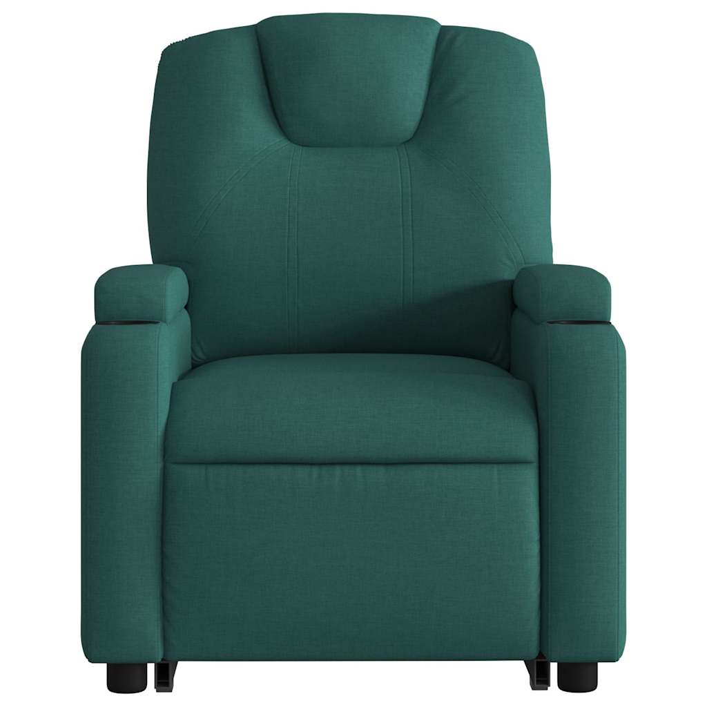Fauteuil inclinable électrique vert foncé tissu - XIOS