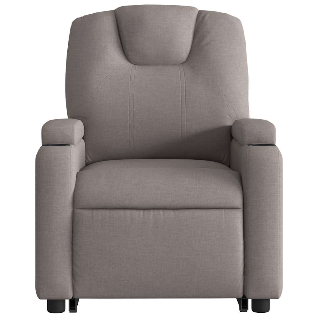 Fauteuil inclinable électrique taupe tissu - XIOS