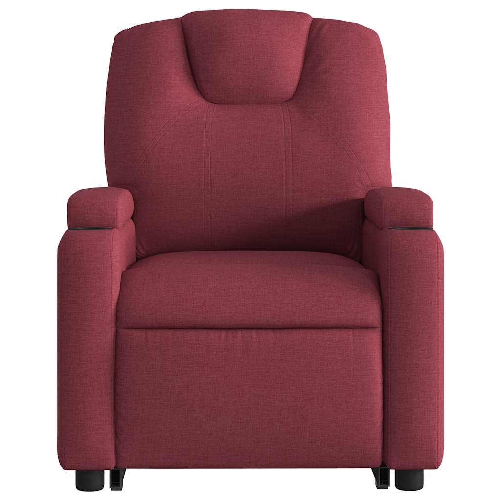 Fauteuil inclinable de massage électrique Rouge bordeaux Tissu - XIOS
