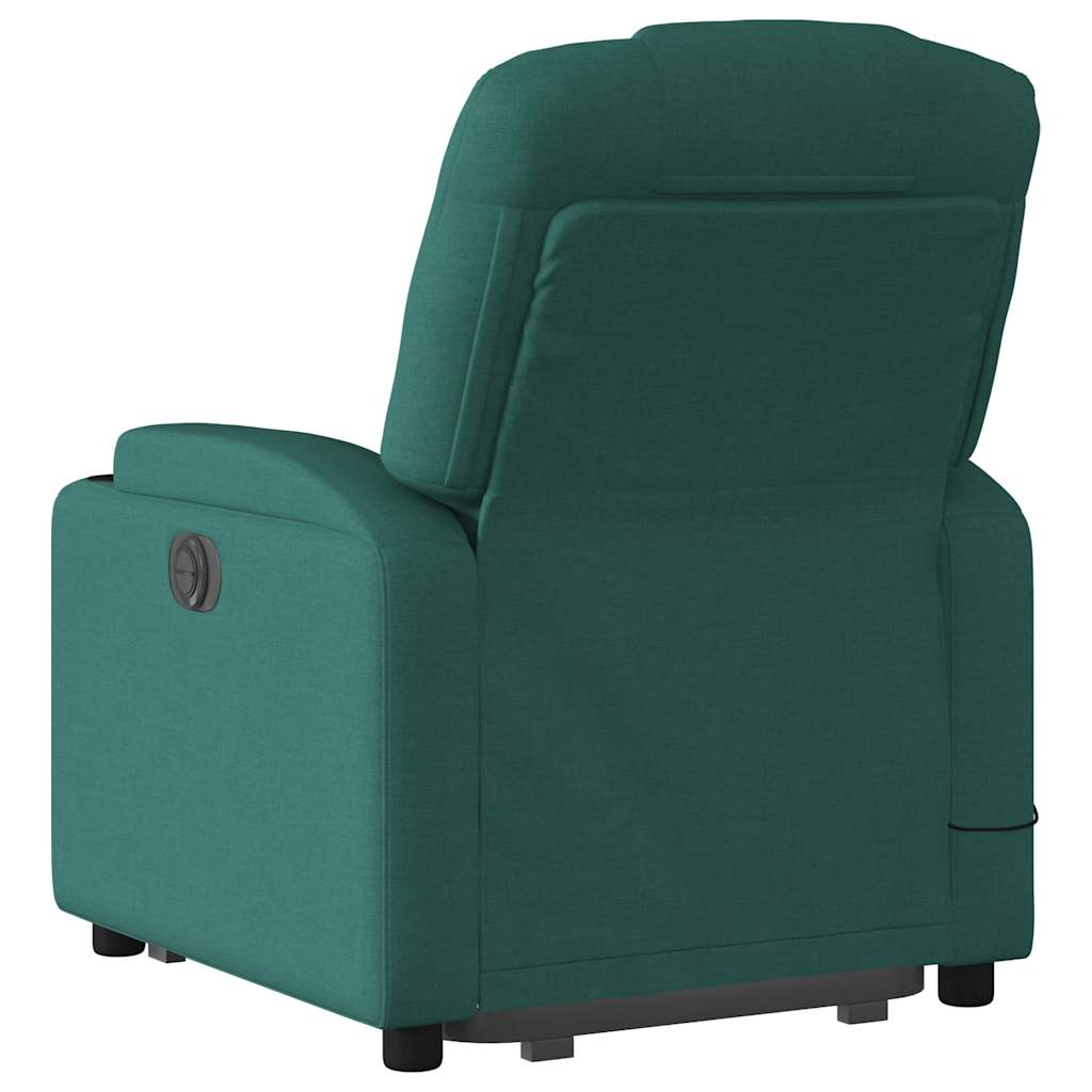Fauteuil inclinable de massage électrique Vert foncé Tissu - XIOS