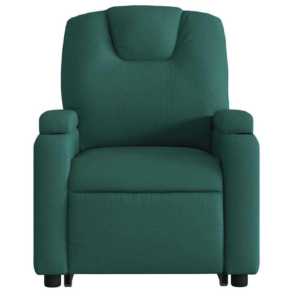 Fauteuil inclinable de massage électrique Vert foncé Tissu - XIOS