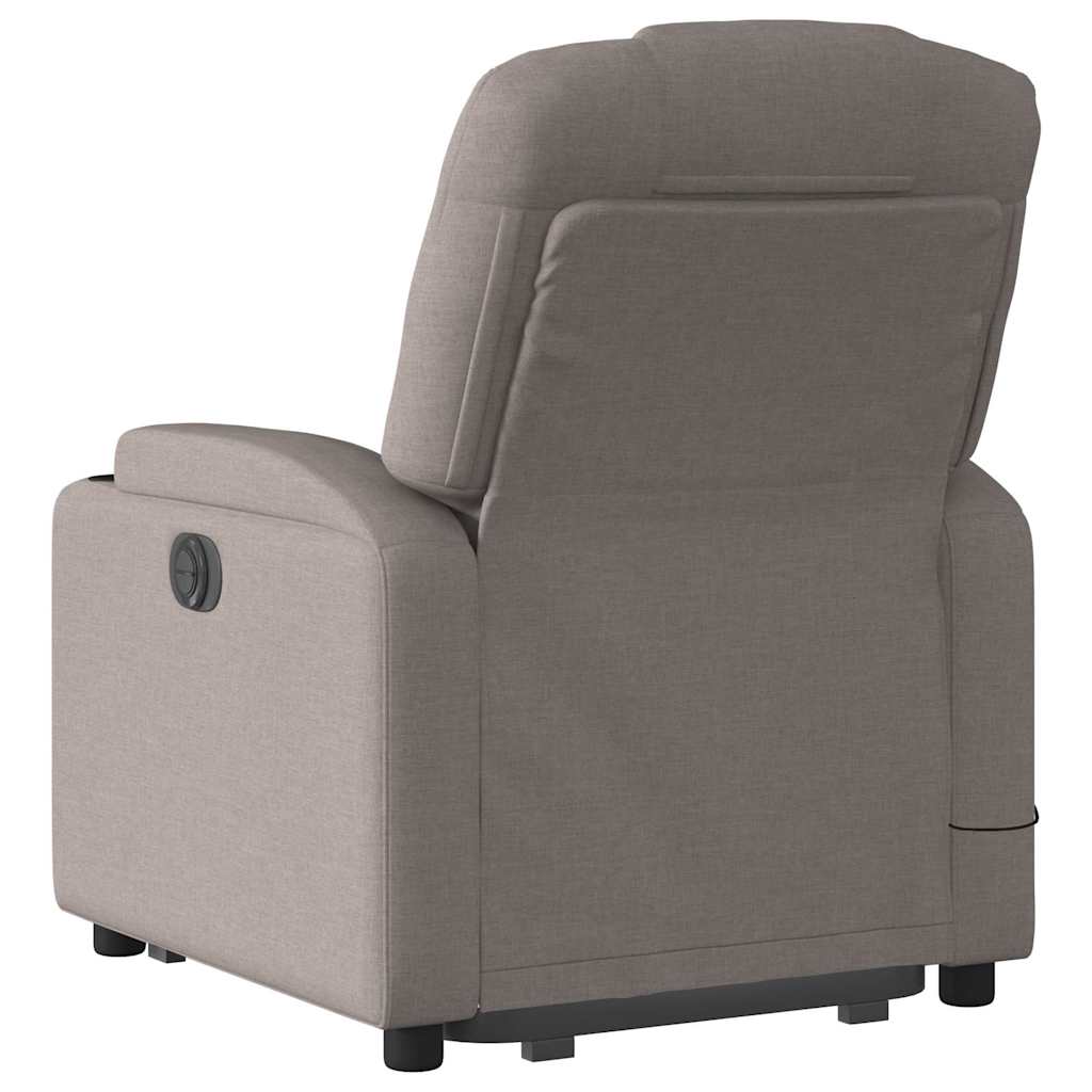 Fauteuil inclinable de massage électrique Taupe Tissu - XIOS