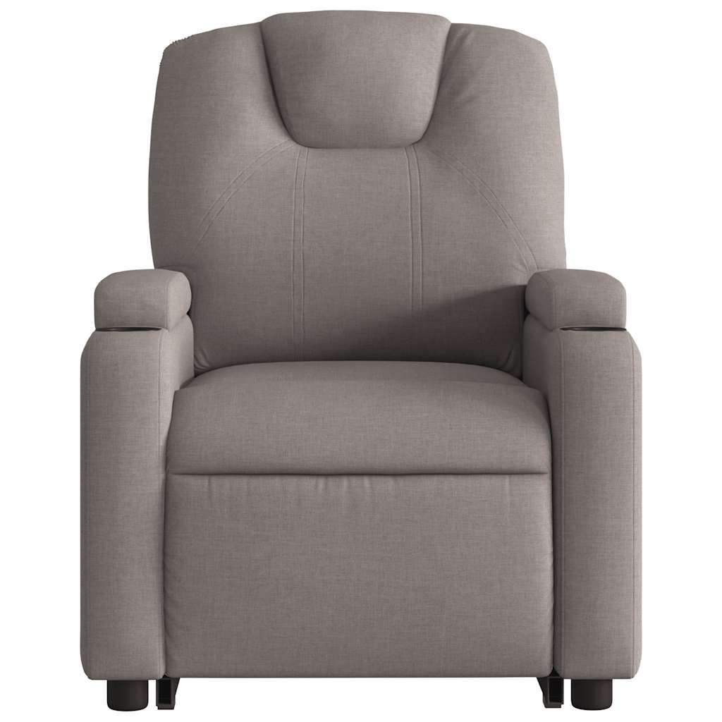 Fauteuil inclinable de massage électrique Taupe Tissu - XIOS