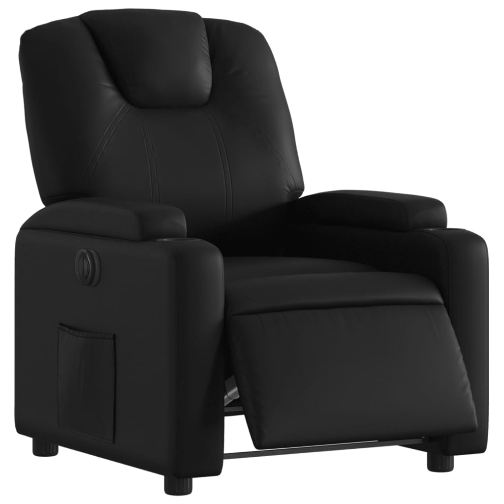 Fauteuil inclinable électrique Noir Similicuir - XIOS