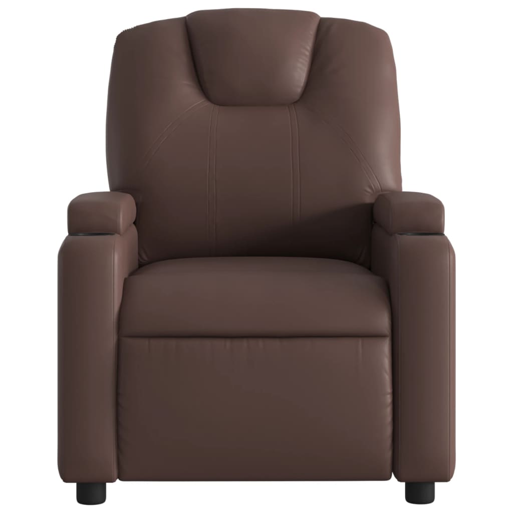 Fauteuil inclinable électrique Marron Similicuir - XIOS