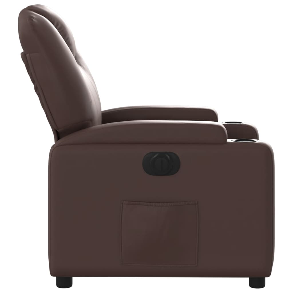 Fauteuil inclinable électrique Marron Similicuir - XIOS