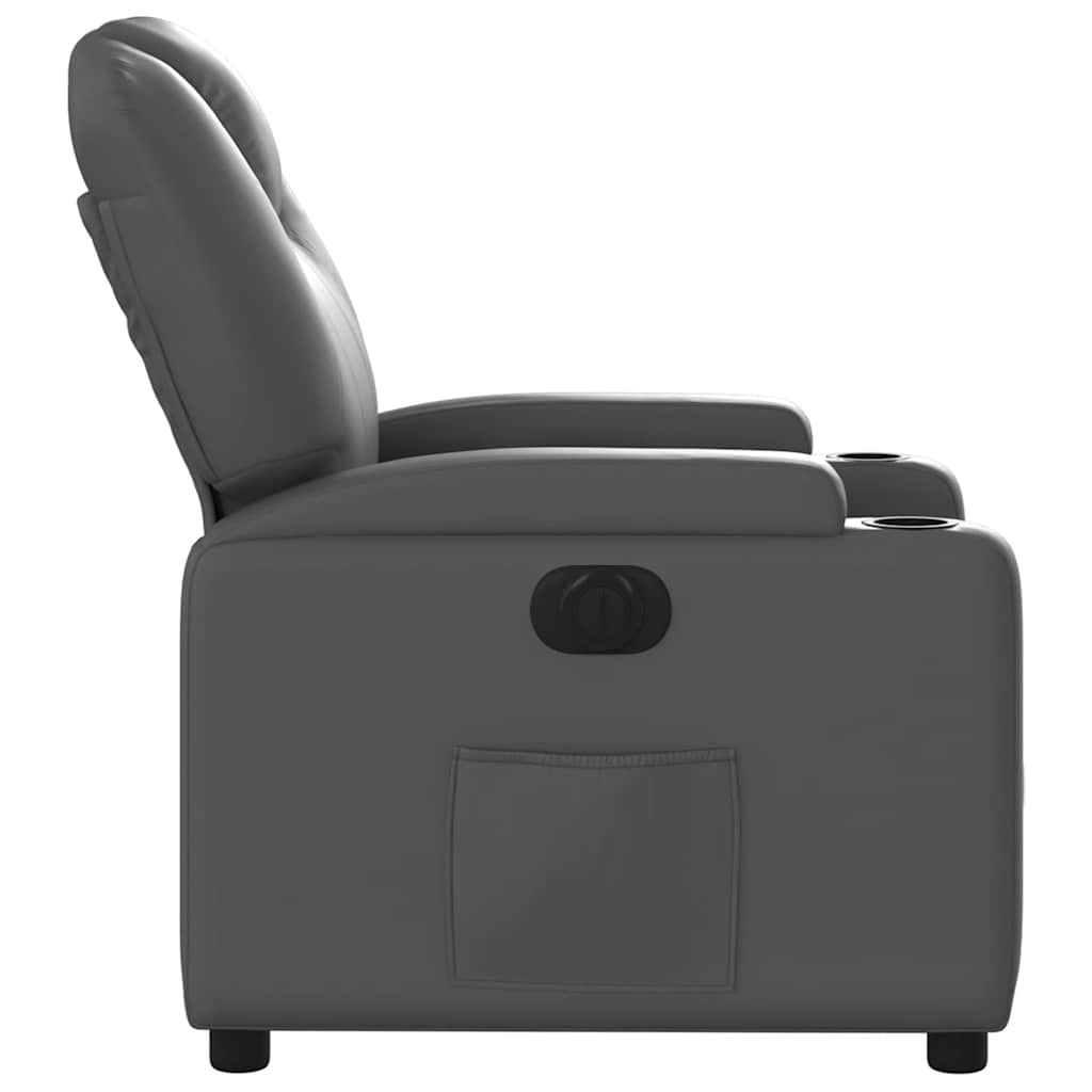 Fauteuil inclinable électrique Gris Similicuir - XIOS