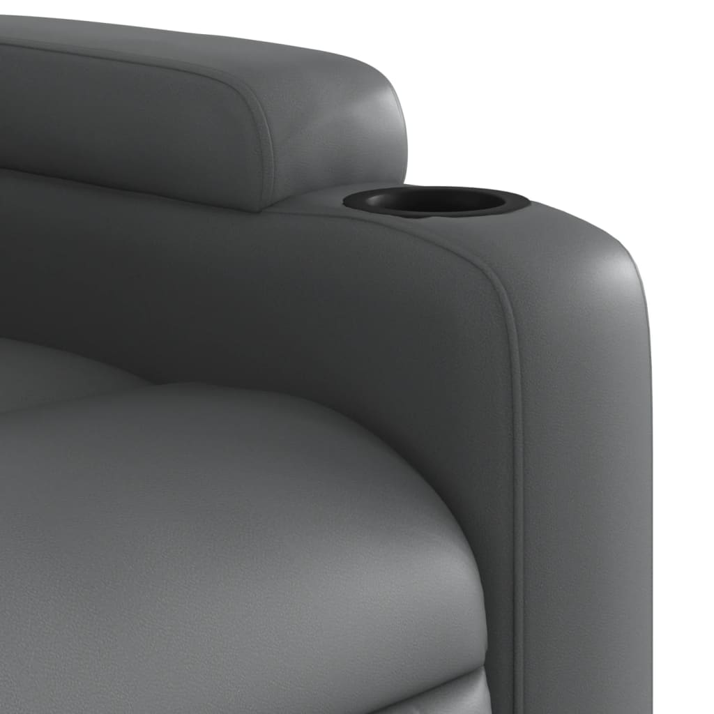 Fauteuil inclinable électrique Gris Similicuir - XIOS