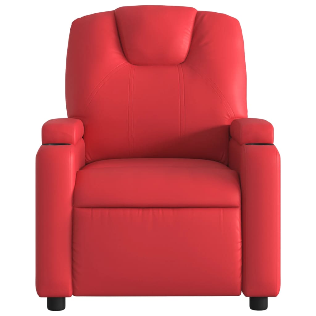 Fauteuil inclinable électrique Rouge Similicuir - XIOS