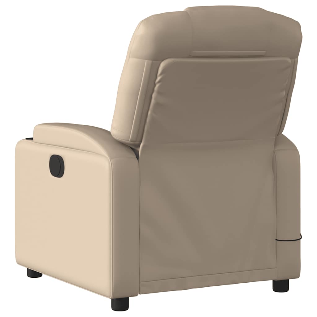 Fauteuil de massage inclinable électrique cappuccino similicuir - XIOS
