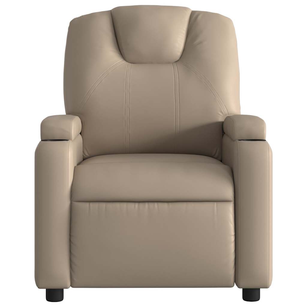Fauteuil de massage inclinable électrique cappuccino similicuir - XIOS
