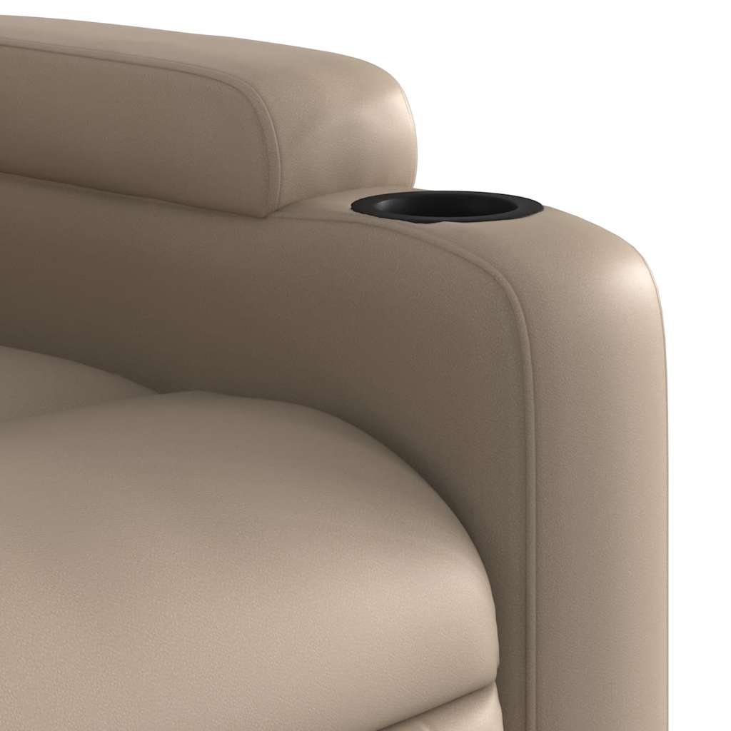 Fauteuil de massage inclinable électrique cappuccino similicuir - XIOS