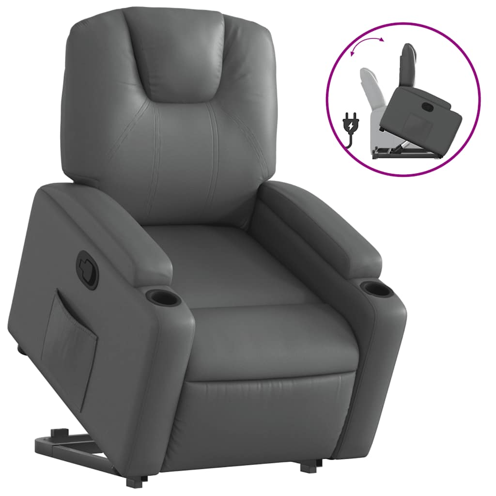 Fauteuil inclinable Gris Similicuir - XIOS