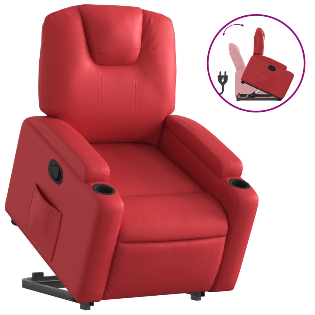 Fauteuil inclinable Rouge Similicuir - XIOS