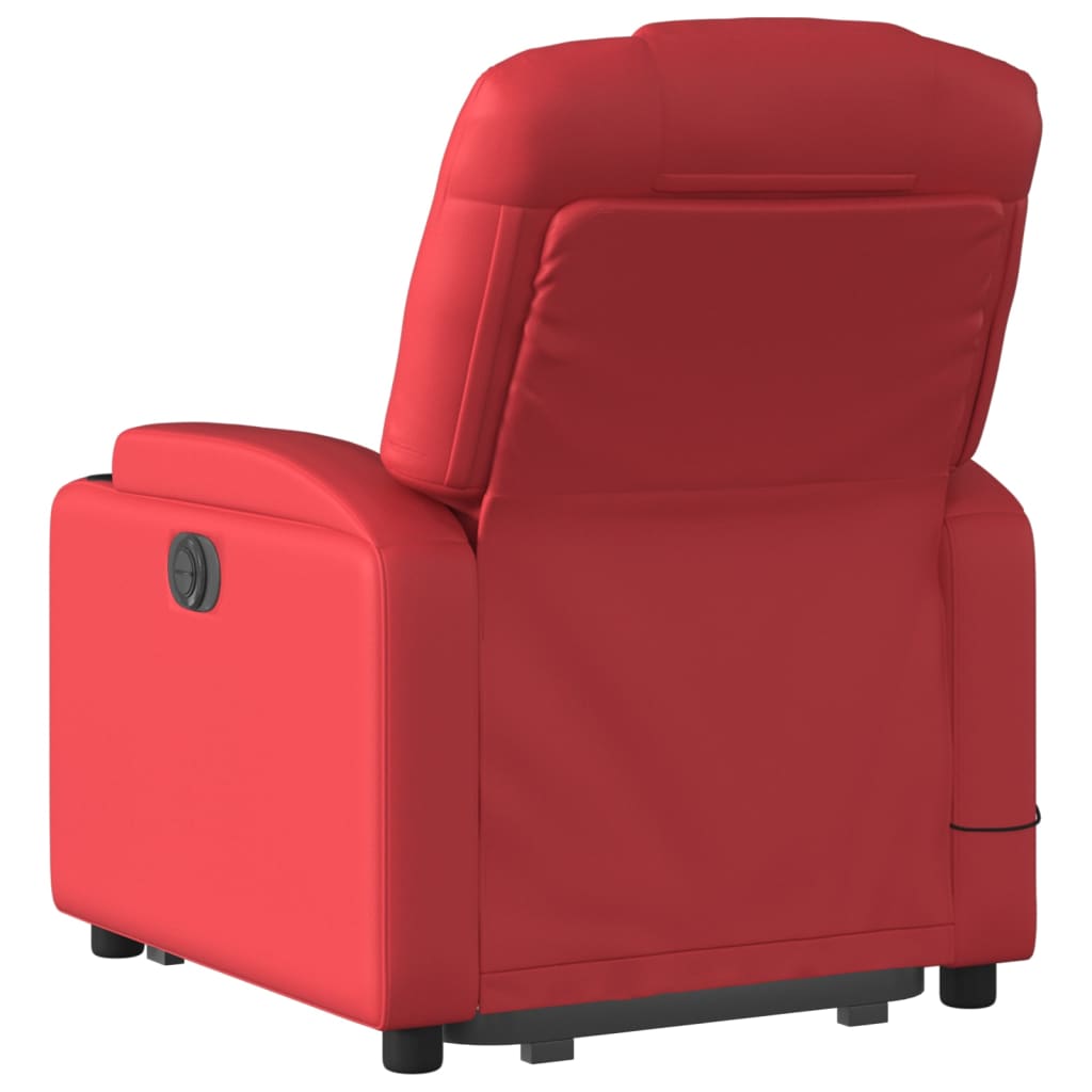 Fauteuil inclinable de massage Rouge Similicuir - XIOS