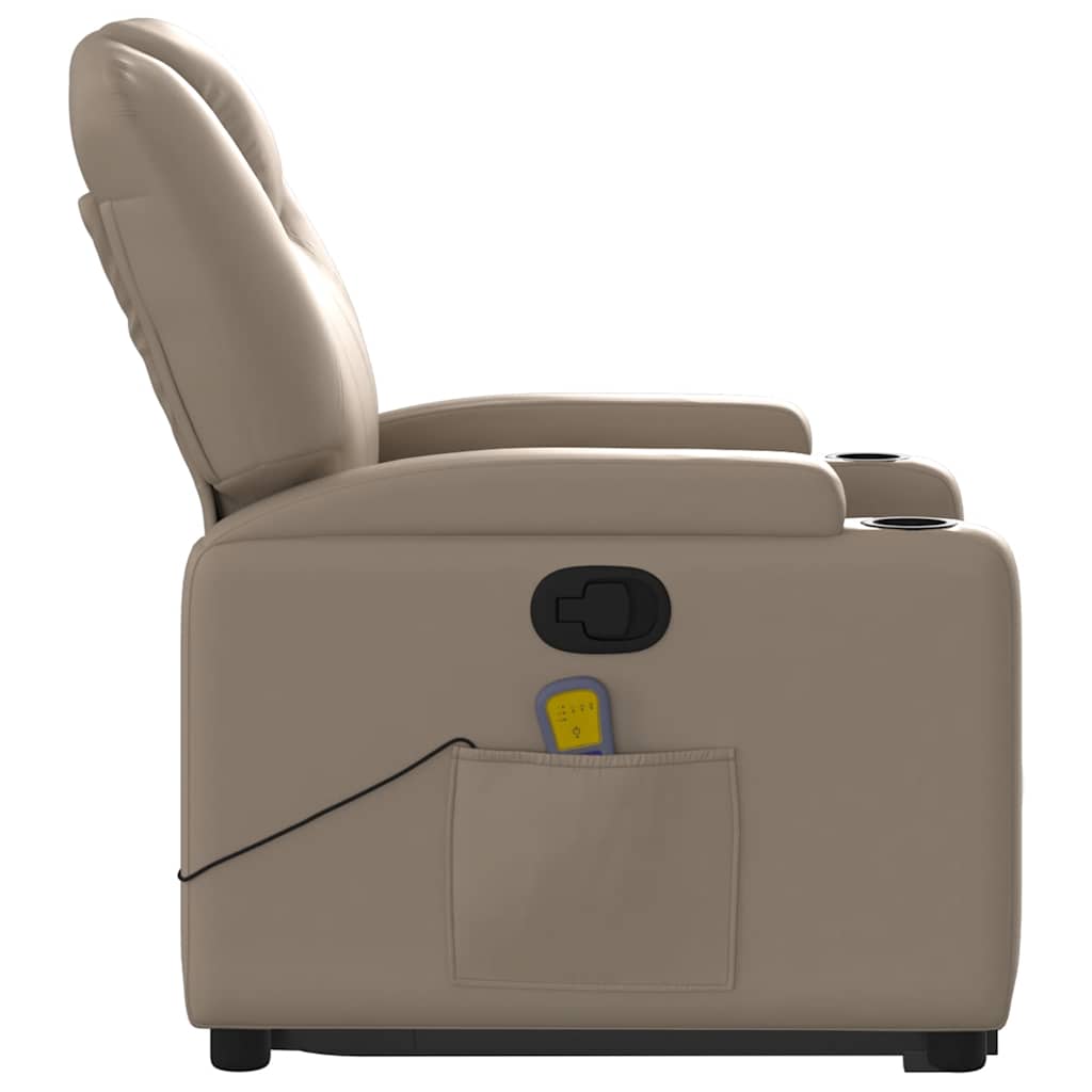Fauteuil inclinable de massage Cappuccino Similicuir - XIOS