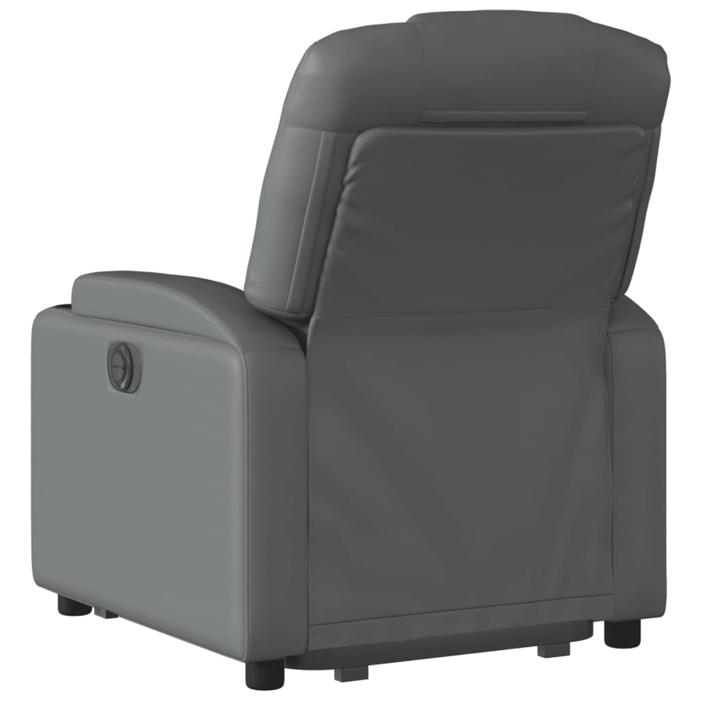 Fauteuil inclinable électrique gris similicuir - XIOS