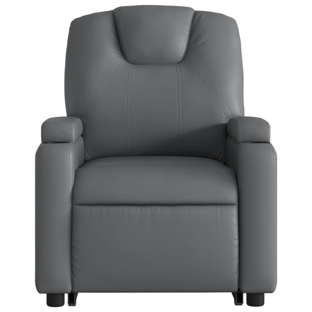 Fauteuil inclinable électrique gris similicuir - XIOS