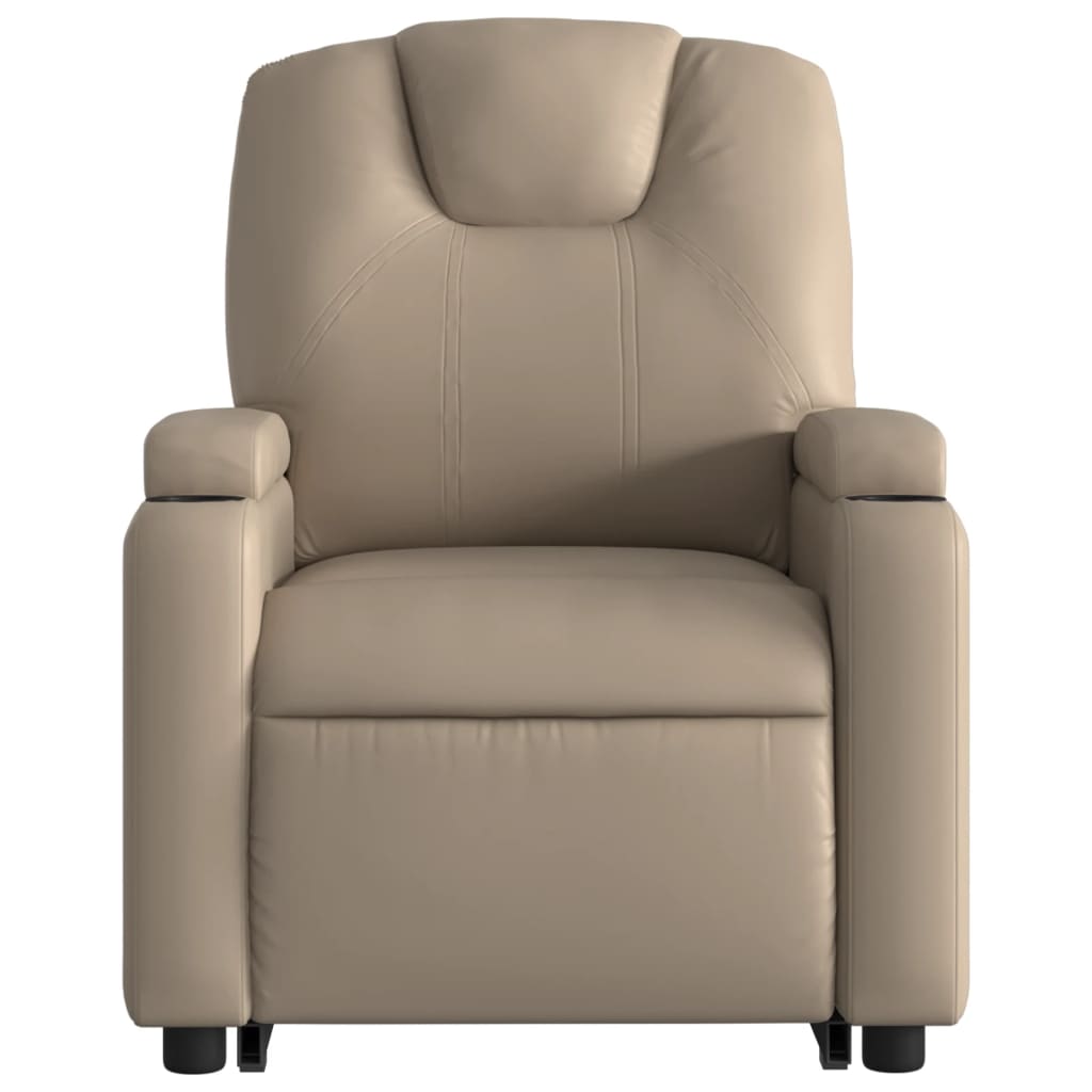 Fauteuil inclinable électrique cappuccino similicuir - XIOS