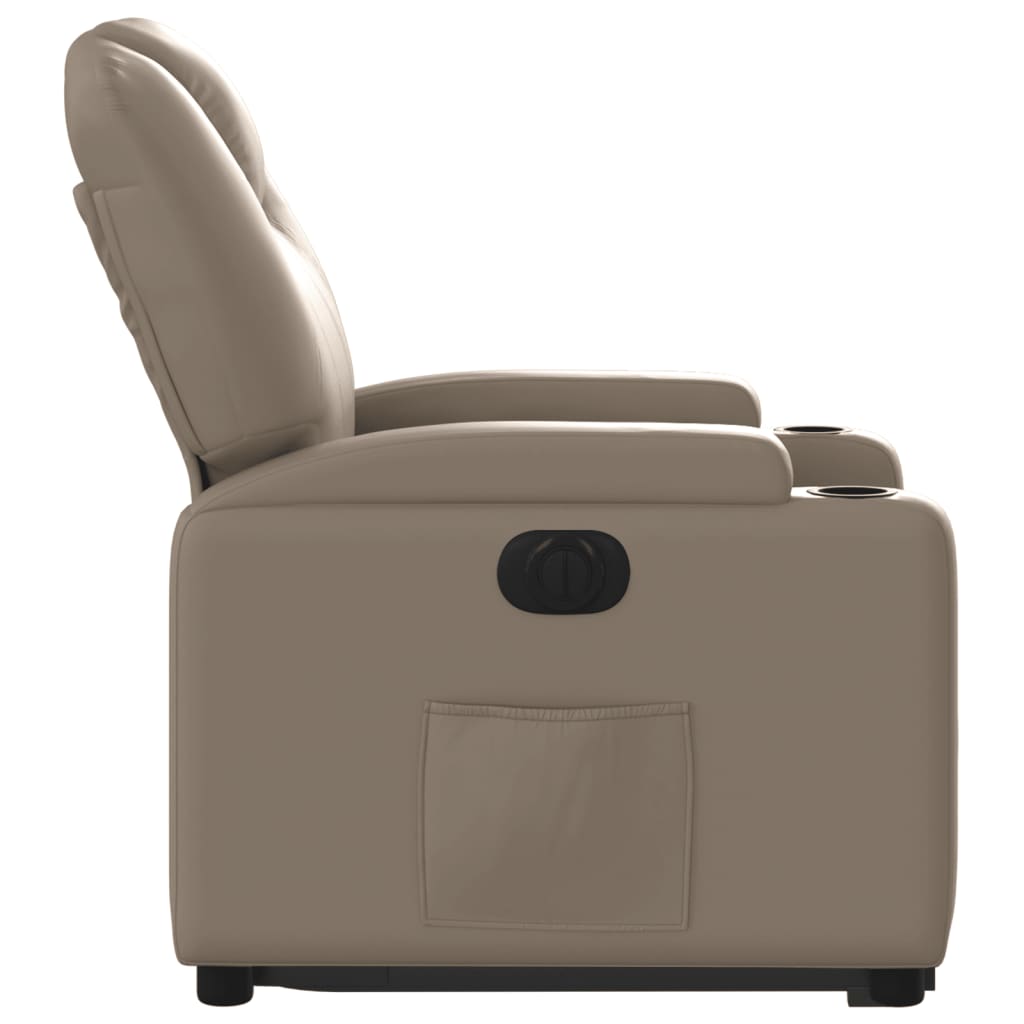 Fauteuil inclinable électrique cappuccino similicuir - XIOS