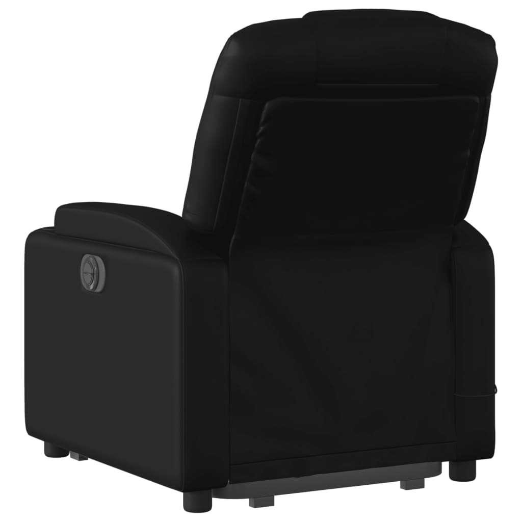 Fauteuil inclinable de massage électrique noir similicuir - XIOS