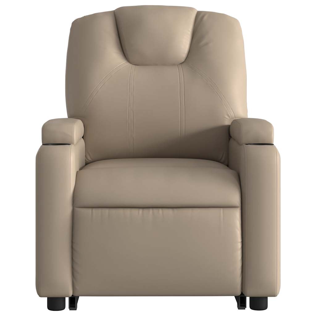 Fauteuil inclinable de massage électrique cappuccino similicuir - XIOS