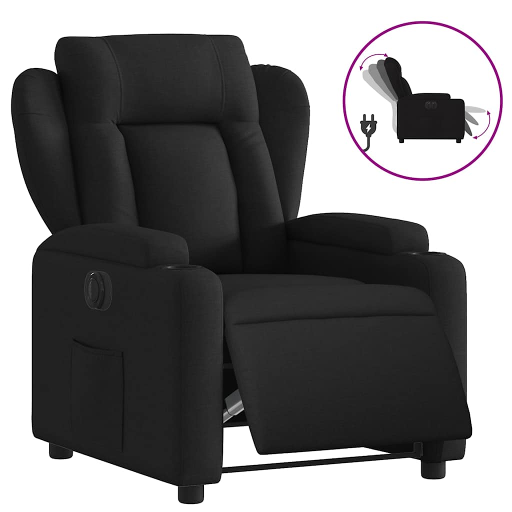 Fauteuil inclinable électrique Noir Tissu - XIOS