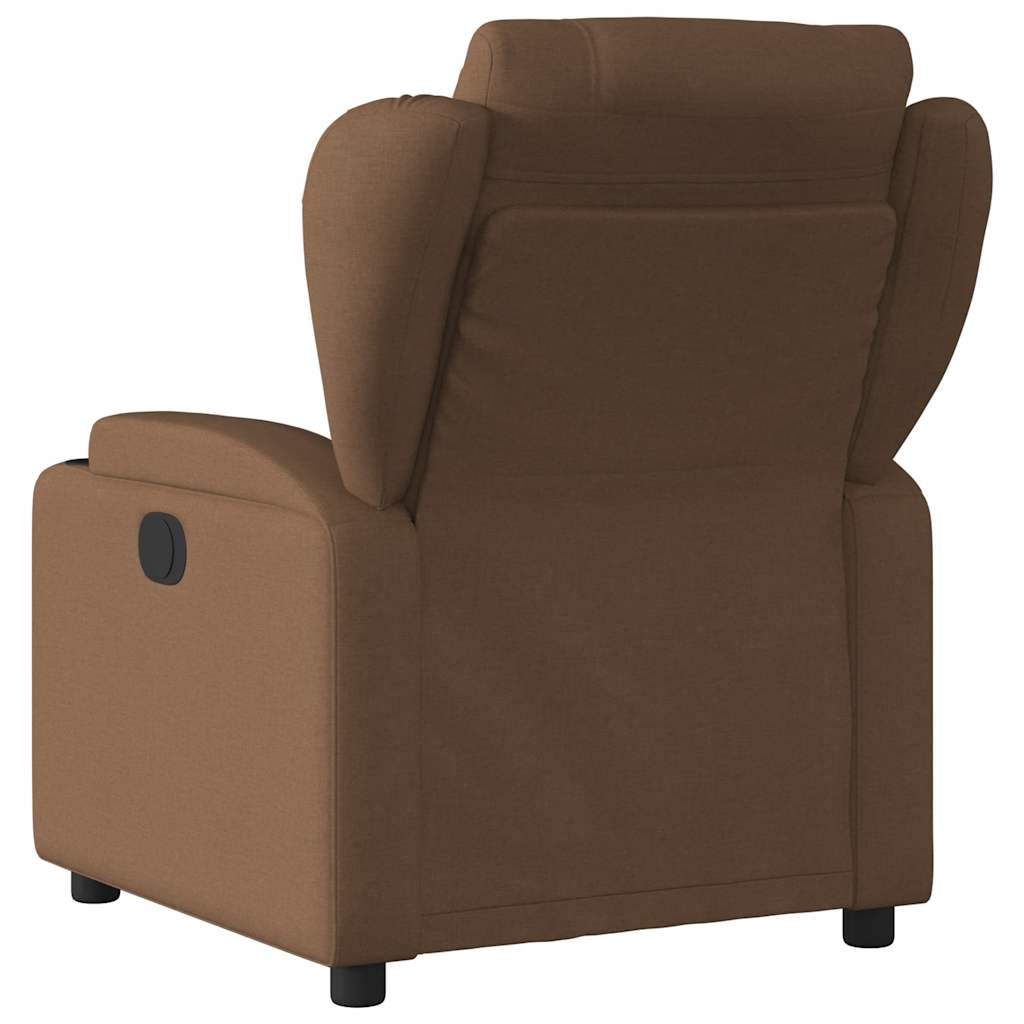 Fauteuil inclinable électrique Marron Tissu - XIOS