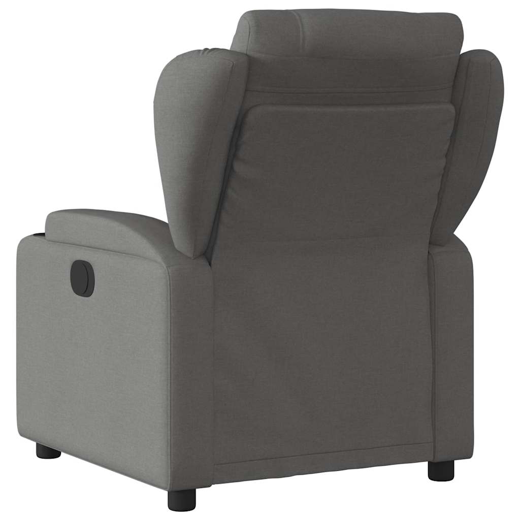 Fauteuil inclinable de massage électrique gris foncé tissu - XIOS