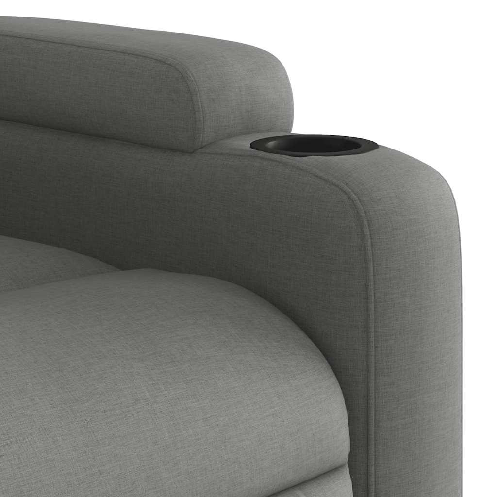 Fauteuil inclinable de massage électrique gris foncé tissu - XIOS