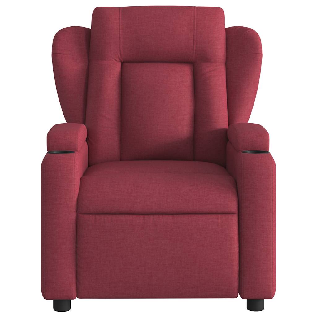 Fauteuil de massage inclinable électrique Rouge bordeaux Tissu - XIOS