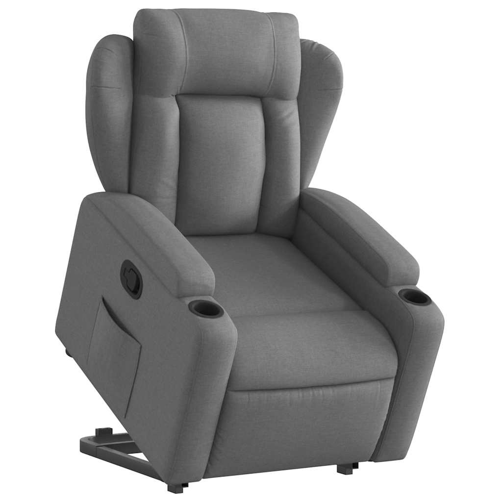 Fauteuil inclinable Gris foncé Tissu - XIOS
