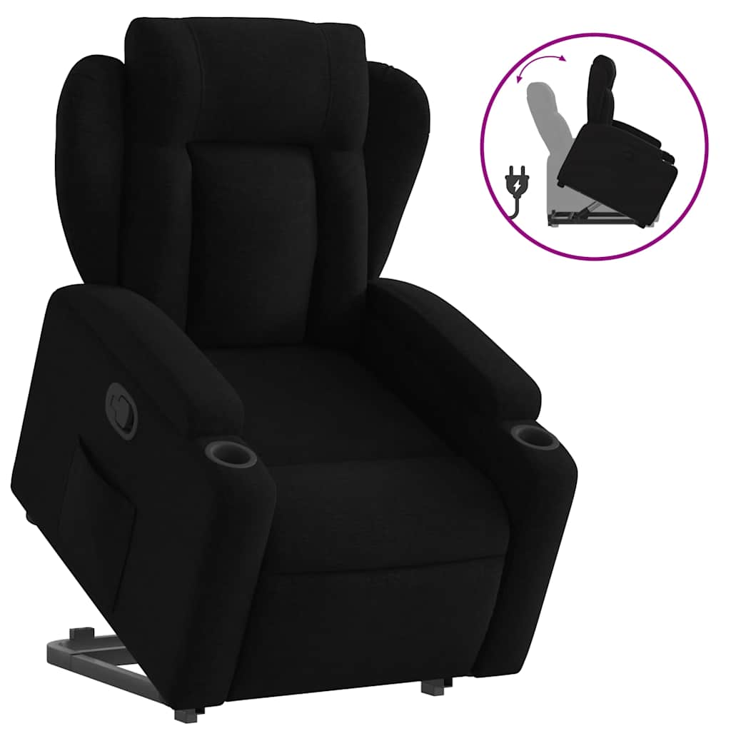 Fauteuil inclinable noir tissu - XIOS