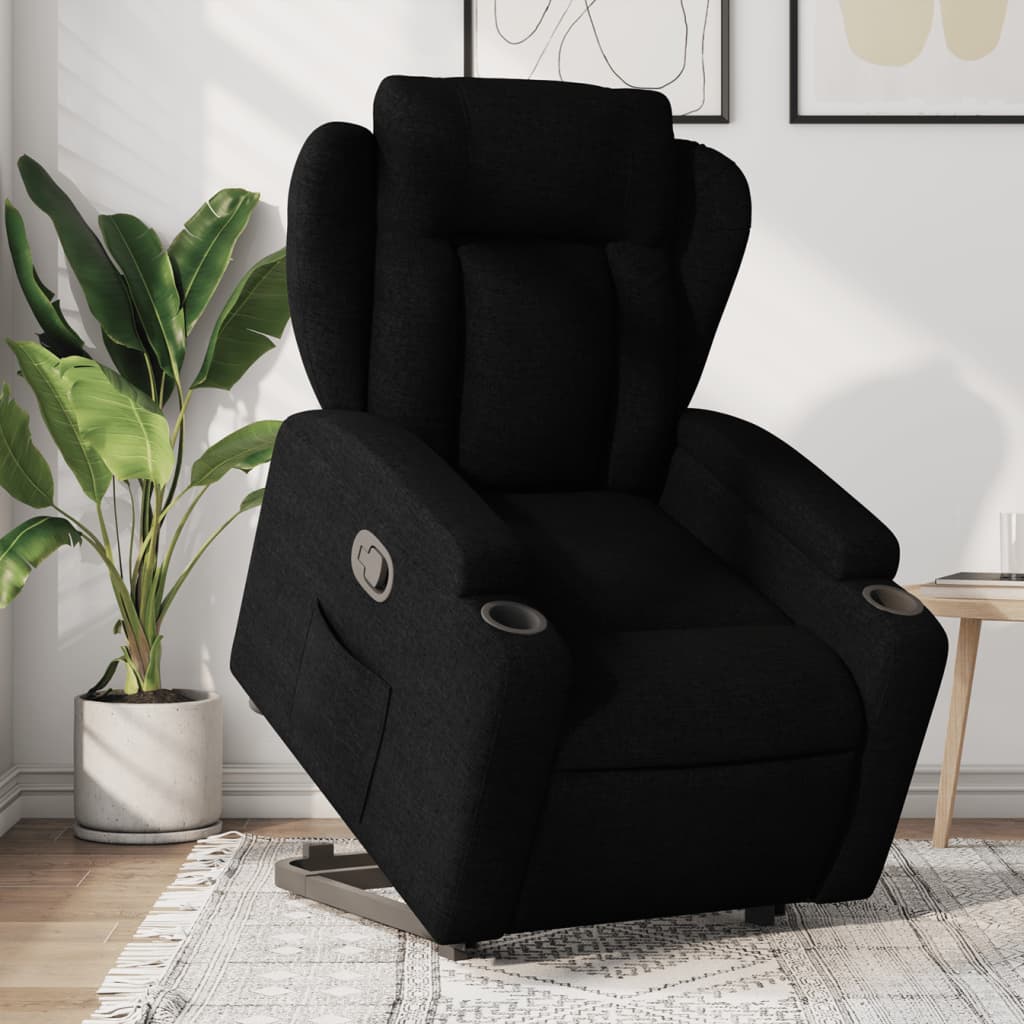 Fauteuil inclinable noir tissu - XIOS