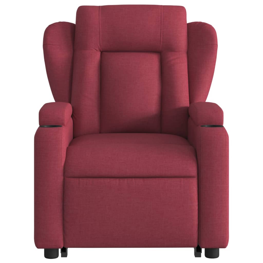 Fauteuil inclinable rouge bordeaux tissu - XIOS