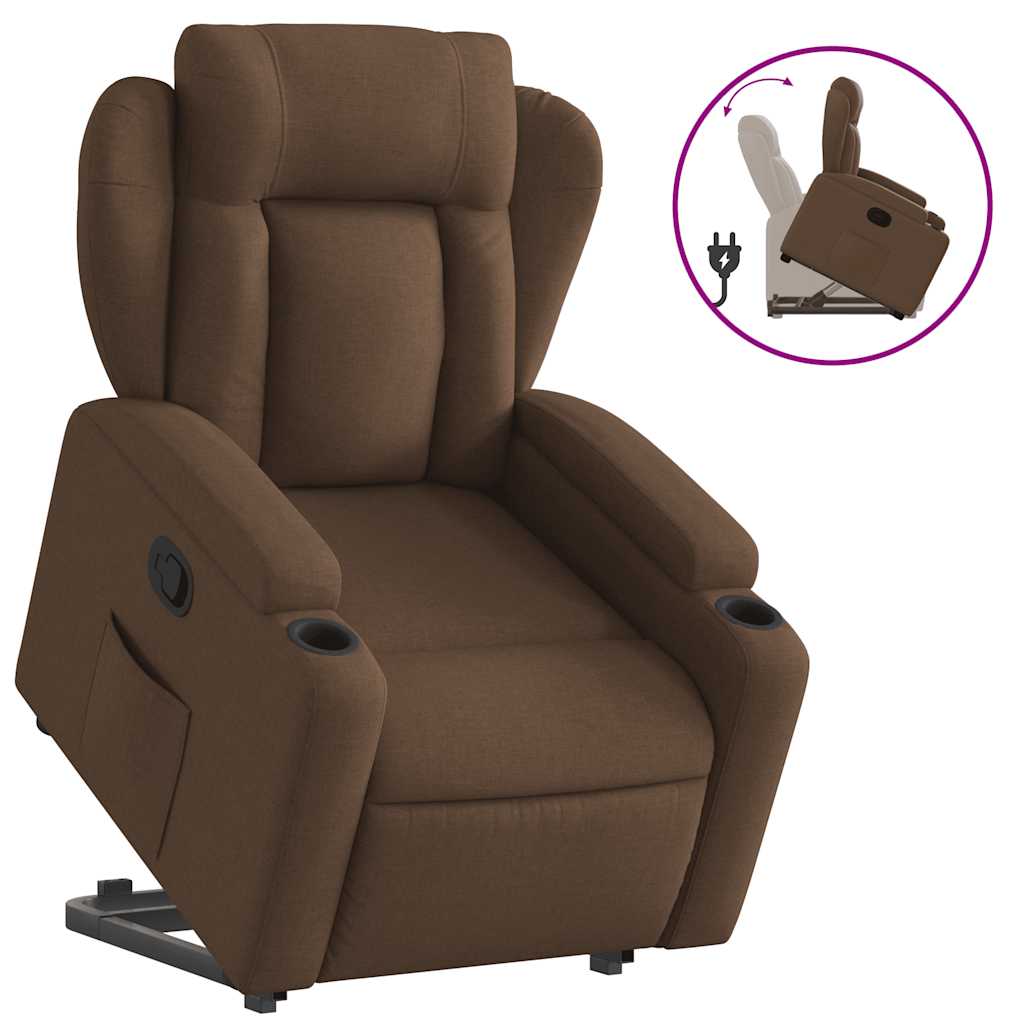 Fauteuil inclinable Marron Tissu