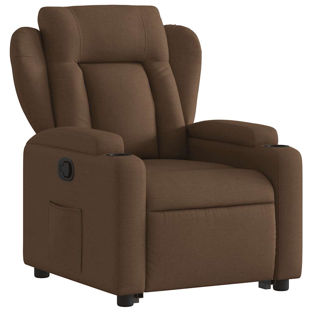 Fauteuil inclinable Marron Tissu