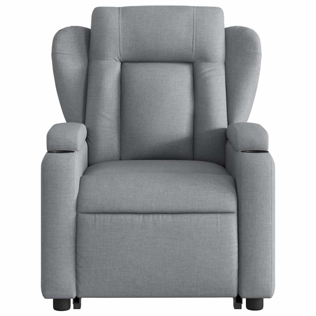 Fauteuil de massage inclinable Gris clair Tissu - XIOS