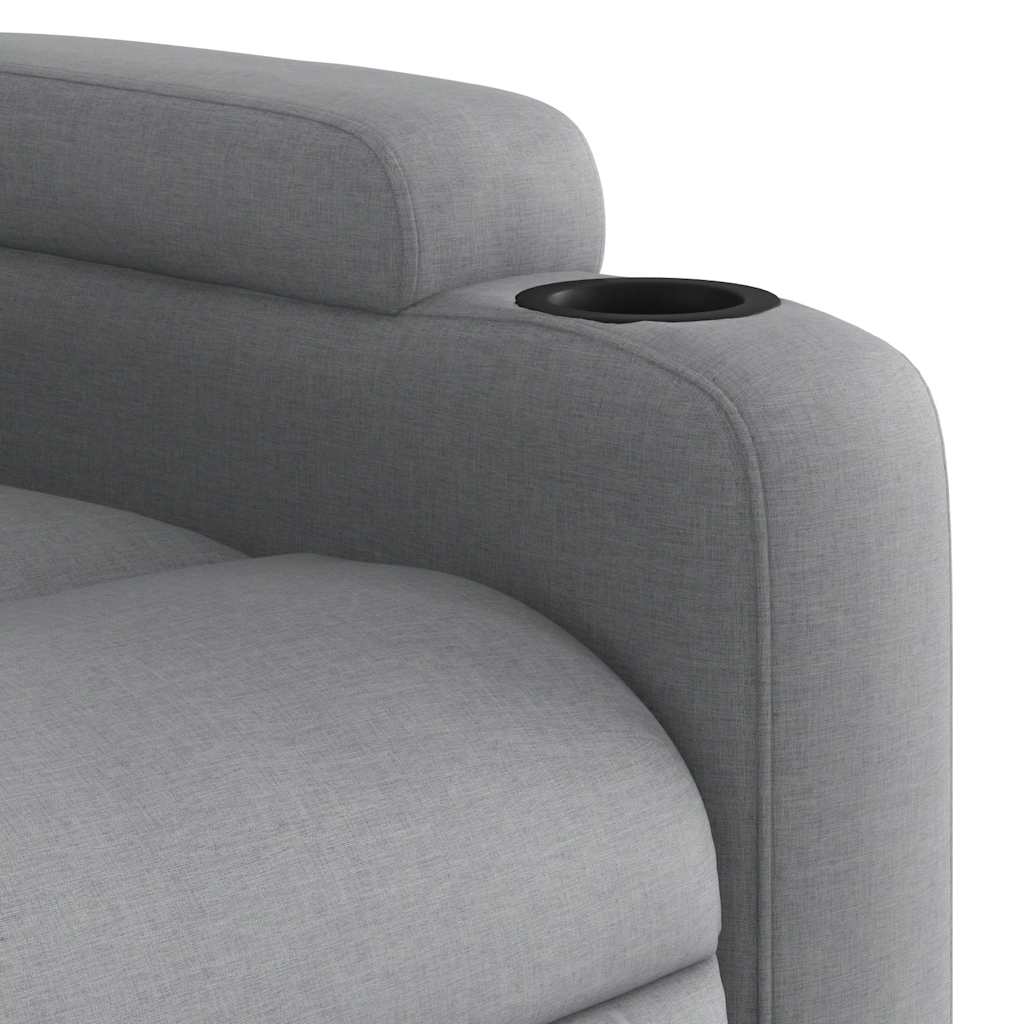 Fauteuil de massage inclinable Gris clair Tissu - XIOS