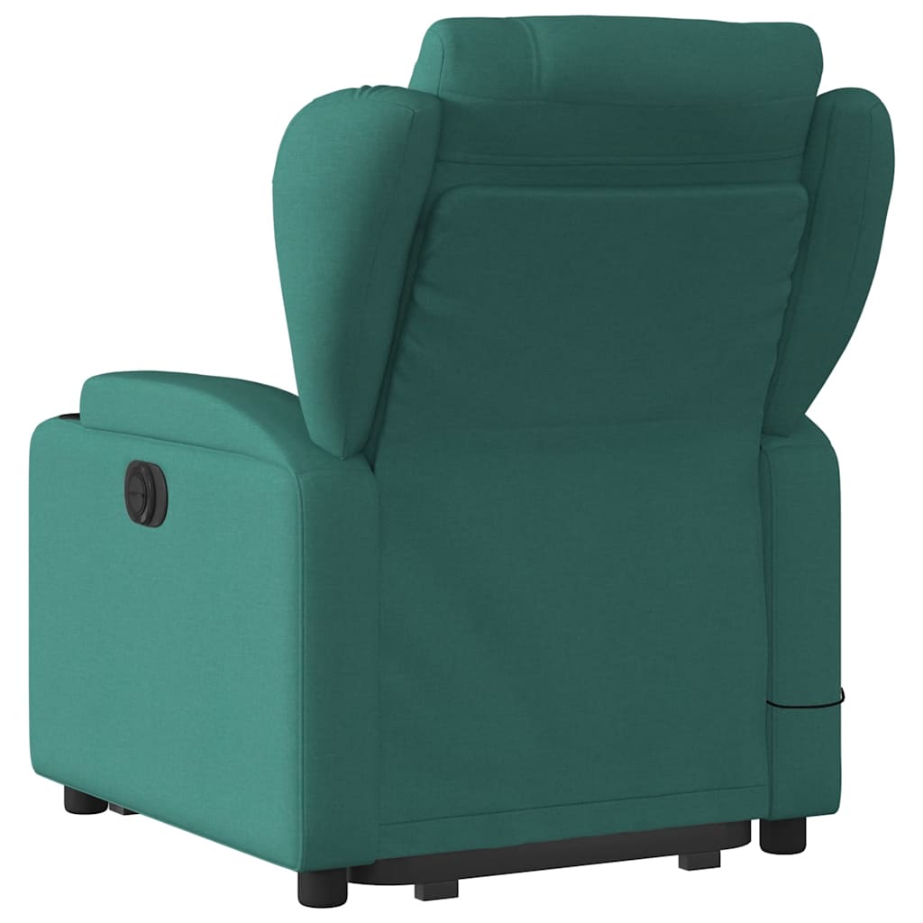 Fauteuil inclinable de massage Vert foncé Tissu - XIOS