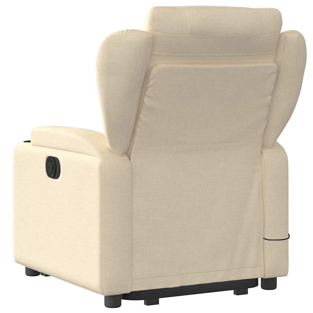 Fauteuil inclinable de massage Crème Tissu - XIOS