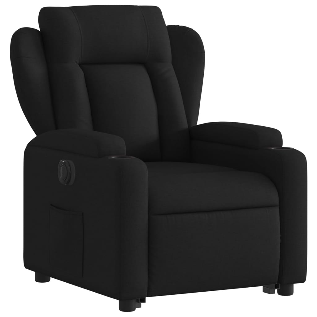 Fauteuil inclinable électrique noir tissu - XIOS
