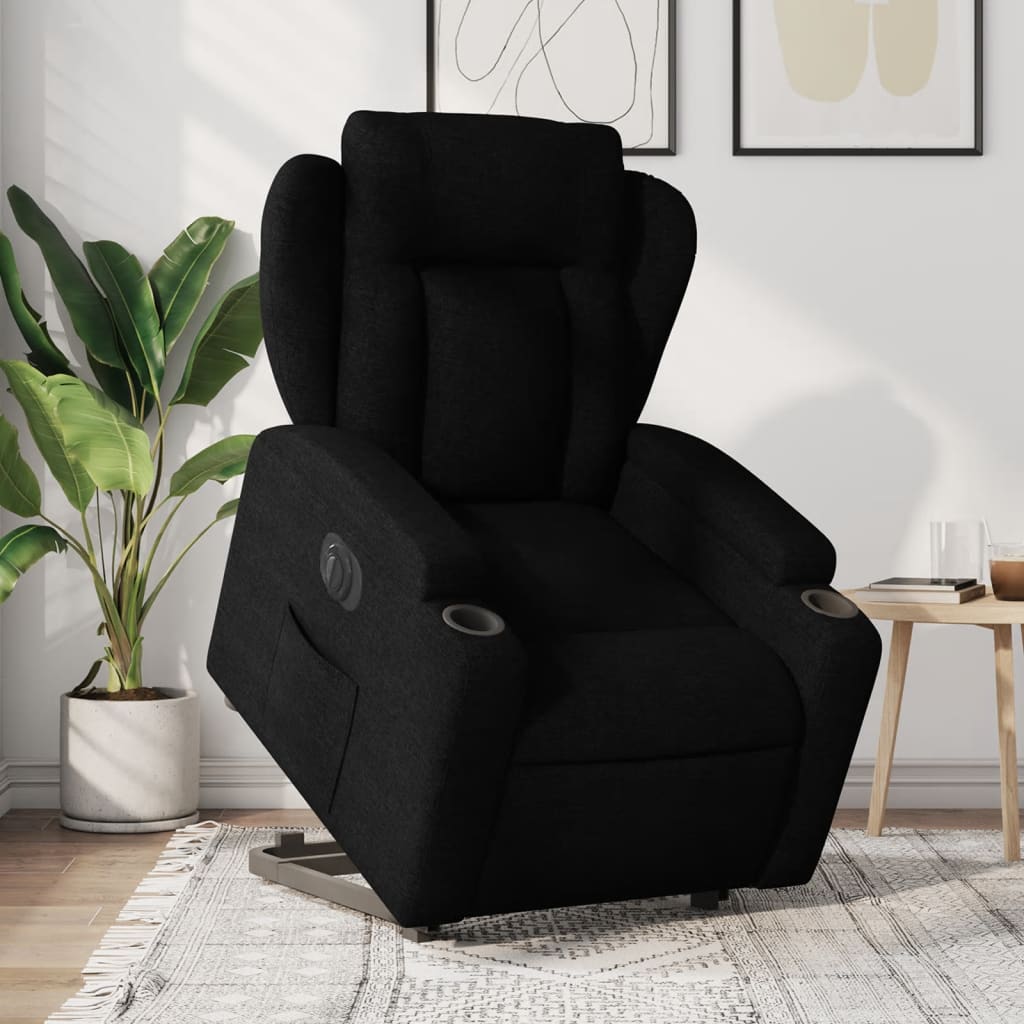 Fauteuil inclinable électrique noir tissu - XIOS