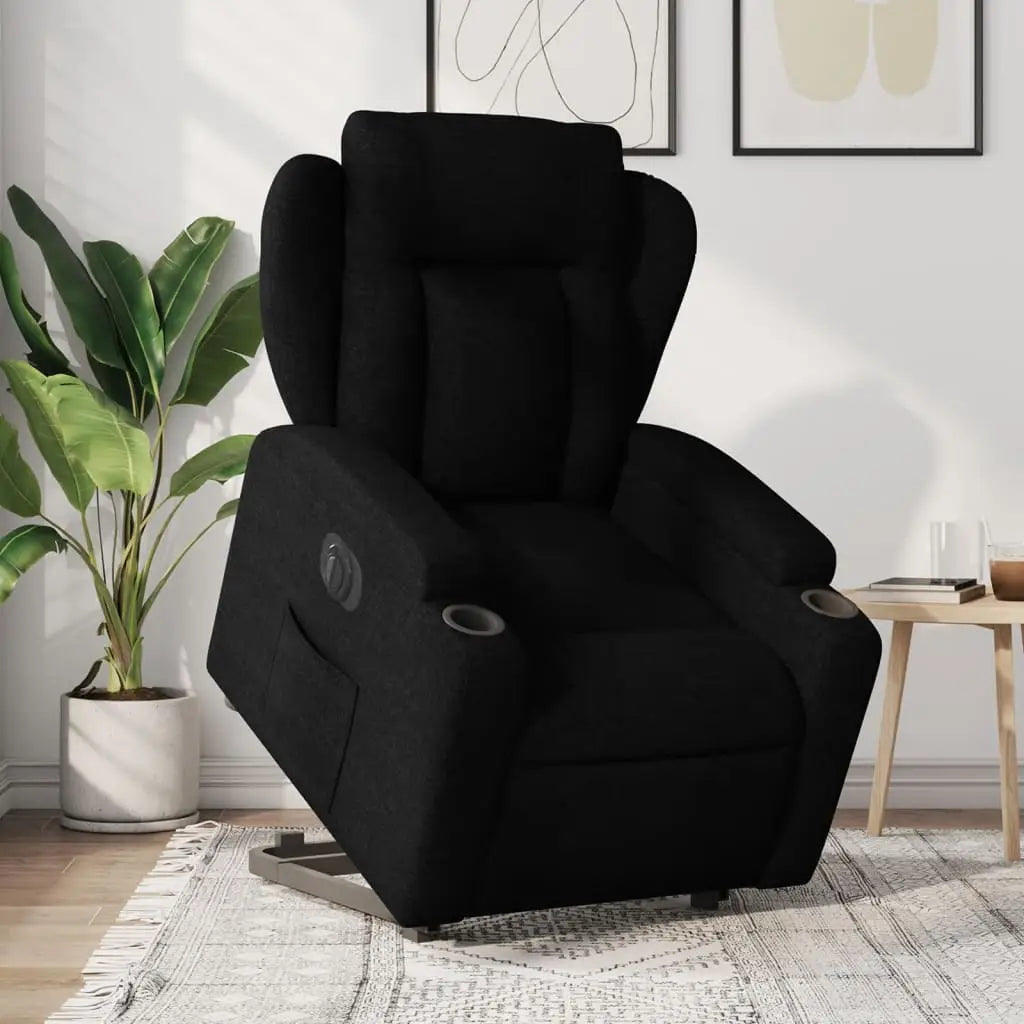 Fauteuil inclinable électrique noir tissu - XIOS