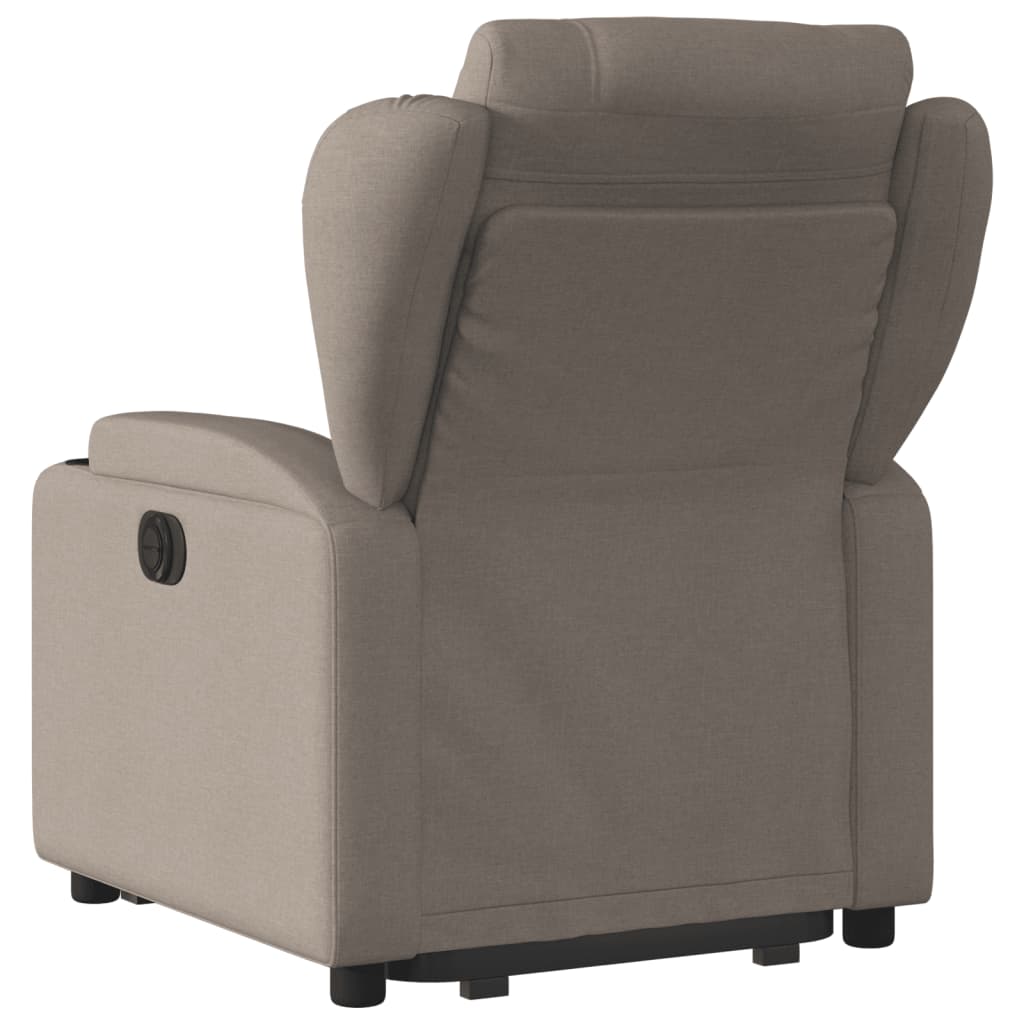 Fauteuil inclinable électrique taupe tissu